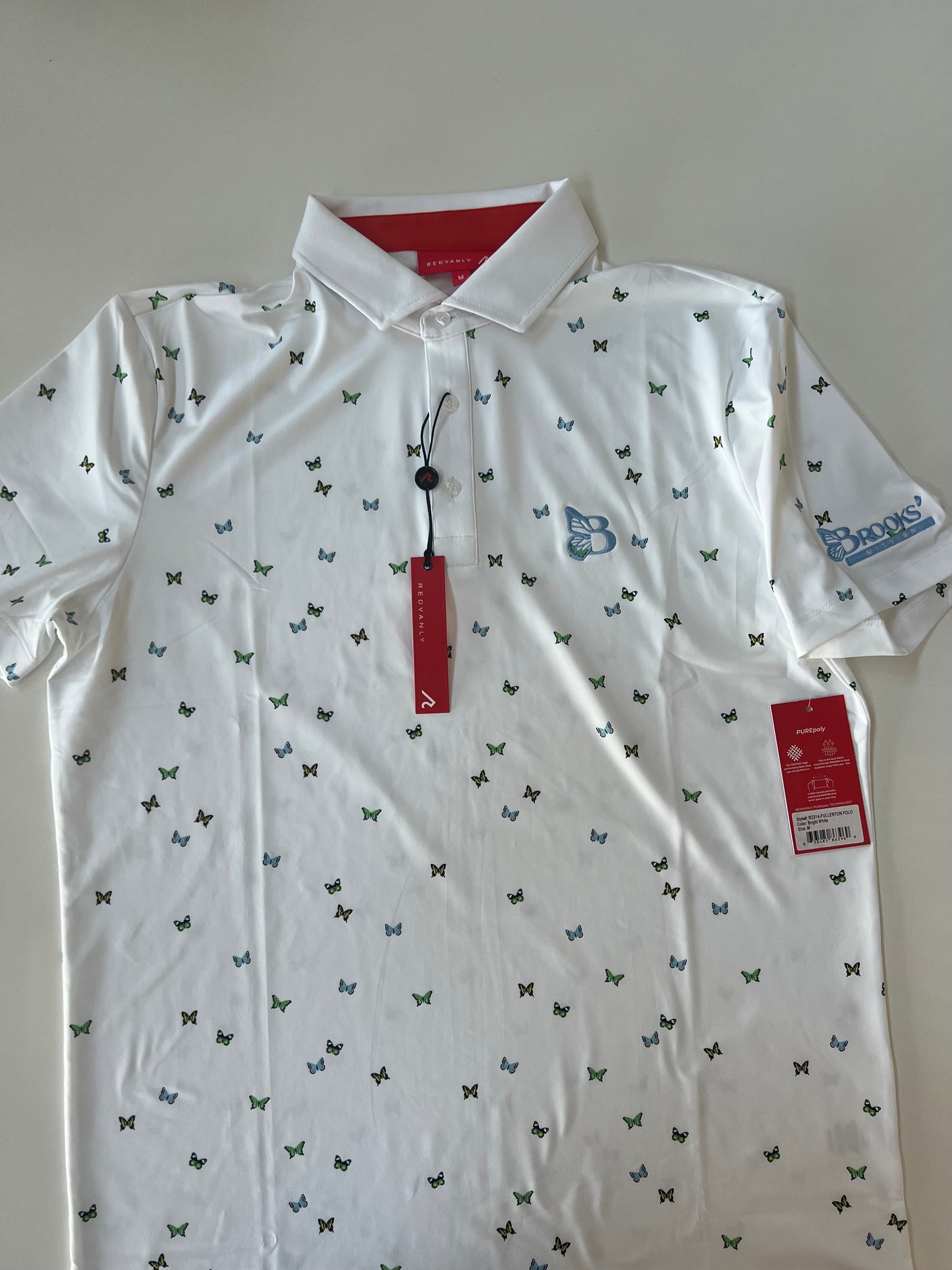 Limited Edition Redvanly Butterfly Brooks Polo